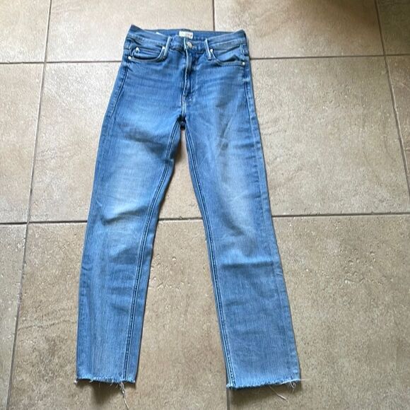 Mother Jeans The Mid Rise Dazzler Ankle Fray Riding The Cliffside - Size: 26 - Picture 3 of 7